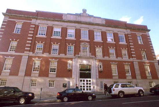 The front of Bentley Hall at Ohio University